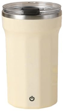 Tasse à Café Auto-mélangante, 500ML Tasse à Mélange électrique Magnétique en Acier Inoxydable Rechargeable, avec Couvercle, pour la Maison, les Voyages et le Bureau