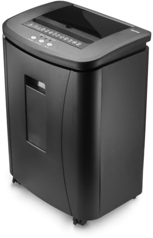 Hama |Trituradora Papel Nivel Seguridad P4,T4,E3, Negro