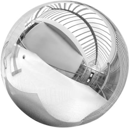 UKCOCO Trädgårdsklot Glänsande Klot Spegelklot Rostfritt Stål Reflekterande Klot Trädgårdsklot Spegelklot Utomhus Trädgårdsreflektionsboll Silver