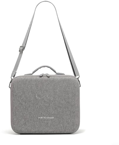 Sac de rangement pour projecteur d'eau avec coque rigide et rembourrage en EVA pour XGIMI PLAY6, grande capacité de rangement avec bandoulière et poignée pour un transport facile