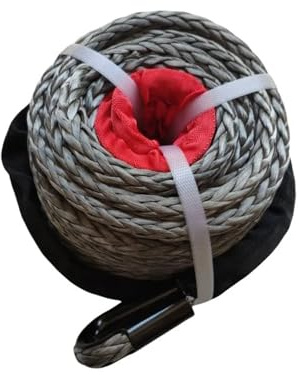 Corde de treuil synthétique UHMWPE de 11mm X 20m, câble Plasma for la récupération de treuil électrique ATV