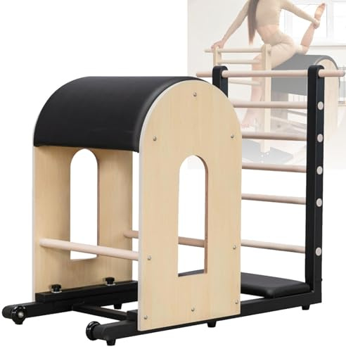 Sedia a barile a scaletta per pilates con combinazione di pedali divisi per esercizi di rafforzamento, equilibrio e stretching negli allenamenti a casa