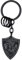 FaithHeart hochwertige Schwarze Heiliger Michael Schlüsselanhänger Punk Schutzengel Michael Keychain für Damen und Herren