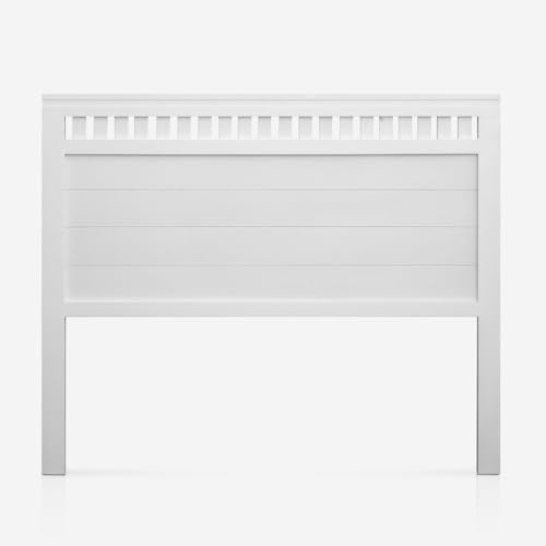 PEJECAR Cabecero Bora para Cama de 105 Fabricado en Madera Maciza de Pino insigni Acabado Blanco Satinado