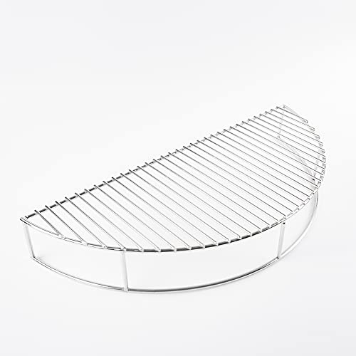 LOKHING 52 cm uppvärmningsställ för Weber 57 cm vattenkokare kolgrill, krompläterad grillställ reservdelar för större One-Touch, Weber Bar-B-vattenkokare kol, rökig bergskokare rökare, passar inte 47