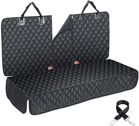 ANOSOSPECIAL Dog Car Seat Cover - SUV & Truck, Large, Black, ISOFIX, Non-Slip, Water Resistant