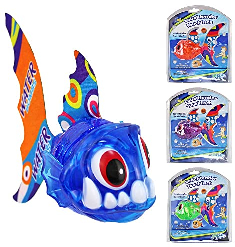 Tauchfisch leuchtendes Wasserspielzeug für Pool, für Pool oder Badewanne Batterien enthalten Fische zum Tauchen, Tauchspielzeug, Wasserspielzeug Kinder, Tauchspielzeug für Kinder