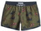 MaaMgic Herren Badeshorts Vintage Retro Boardshorts Schnelltrocknend Kurz Badehose Schwimmhose mit Mesh-Futter und Verstellbarem Tunnelzug,Grün Braun Vintage Hut Palme 4.5,L