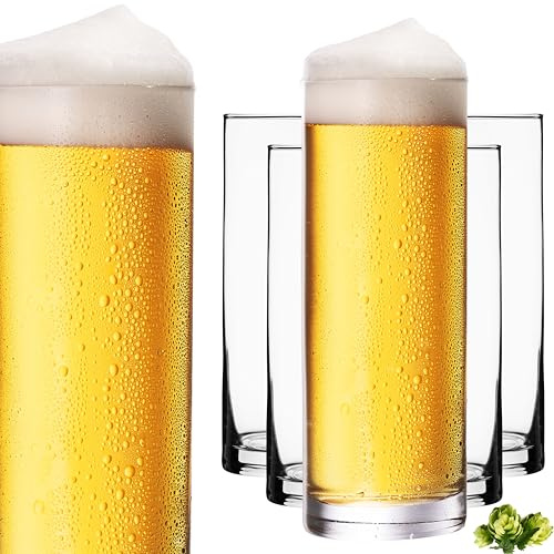 IMPERIAL Kölskglas av glas, set i 6 delar, 500 ml (max. 630 ml) Kölskstänger 0,5 l ölstänger ölglas diskmaskinssäker