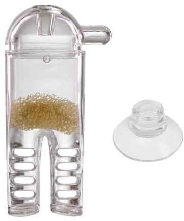 Planaria Fänger, 8 Loch Natürliche Acryl Planaria Falle Aquarium mit Saugnapf Multifunktional Rote Würmer Futterspender für Aquarium Fisch Tank