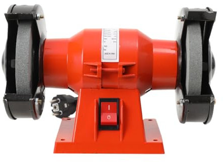 Lfhelper 150W Elektrischer Doppelschleifmaschine Doppelschleifer Schleifer Schleifbock Tischschleifmaschine 220V Drehzahlstufe 2800 U/min, Schleiffläche-Ø:125MM Haushalt