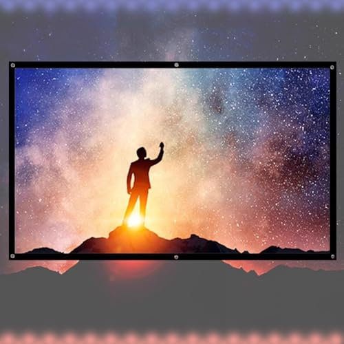 BBERHFNFZK 30 40 50 60 72 84 92 100in Projector Screen 4K HD Movie Screen For Home Theater Office Indoor Outdoor Anti-Crease Projection Screen Easy Roll Up(30in 16:9)