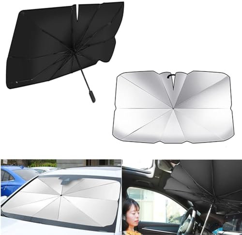 Parasol Parabrisas Coche Delantero Sombrilla para Mercedes Benz CLS-AMG C-AMG E-AMG ML-AMG Protector Solar Plegable para Interior Coche,S 125×65 cm-B