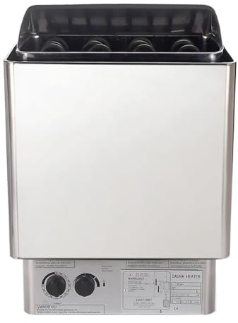 SMTYXS Calentador De Sauna 2/3/6/9KW, Controlador Interno/Externo, Estufa Eléctrica, Roma, Horno Calefacción, Equipo Seco For Habitación Velocidad de Calentamiento rápida(9KW Internal)