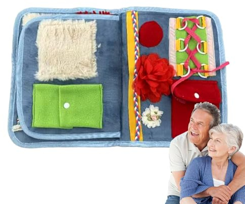 Couverture contre la démence – Tapis d'activité réconfortant, couverture de soulagement sensoriel, tapis de jouet thérapeutique apaisant, outil de confort émotionnel | Pour adultes Alzheimer Personnes