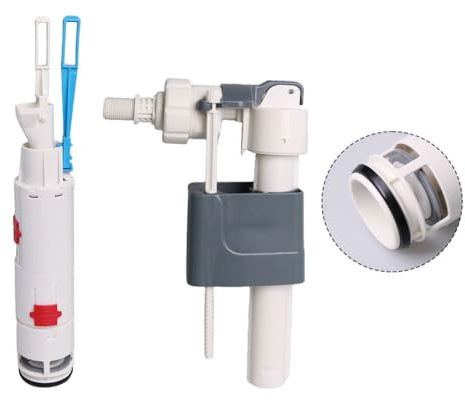 Gettimore Vanne d'arrivée et de vidange de réservoir de toilette murale 3 points pour modèles WH053/063/050D