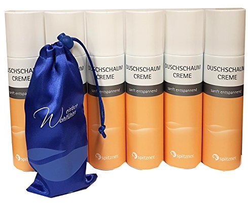 'Mousse de douche Paquet économique (6 x 150 ml de crème Spitzner avec une échantillon gratuit de en Spitzner Assortiment, aussi pour offrir