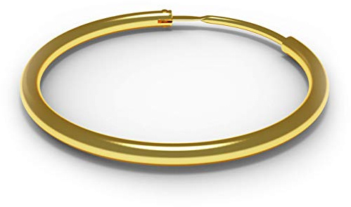 9K 5/16 oro solido giallo (8MM) diametro segmento Hoop naso anello Tragus Piercing Helix