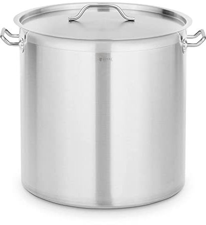 Royal Catering Kochtopf Induktion 71 L Ø 45 cm mit Deckel Edelstahl-Topf Induktionsherd-Topf Induktionskochtopf Edelstahltopf