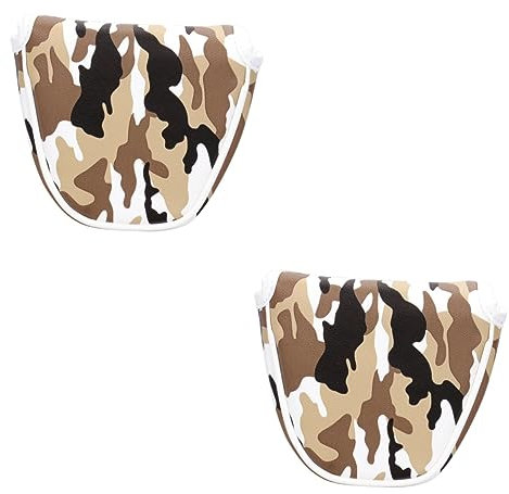 Toddmomy 2st Golf-Kopfbedeckung Kopfbedeckungen Für Golfschläger Kopfbedeckungen Für Golfeisen Schlägerkopfabdeckung Schutz Drückerhülse Camouflage-schlaghaube Für Putter Tarnung Zubehör