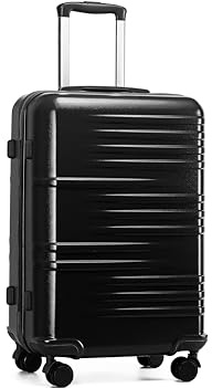 British Traveller Reisekoffer Hartschalenkoffer ABS+PC Koffer Trolleys 74.5 * 49 * 30.5cm Neu Schwarz