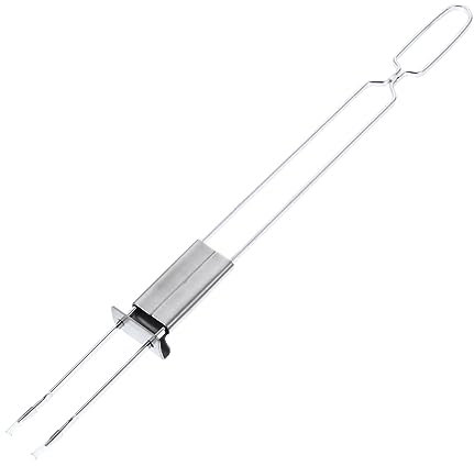 SEWOART 1 Pc Tenedor de Barbacoa de Acero Inoxidable Palo para Asar Carne Herramientas para Barbacoa Parrillas para Barbacoa Inoxidable espetos Tenedores de ala de Pollo a la Barbacoa