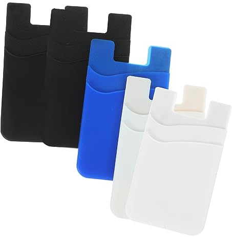 iplusmile 5pezzi Portafoglio Per Telefono Autoadesivo Strati Pz Tasca Porta Carte Per Custodia Telefono Cellulare