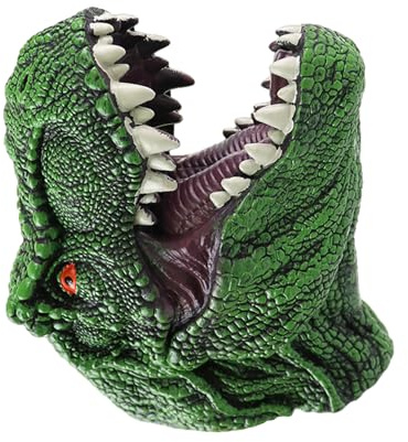 Títere de Dinosaurio: de marioneta de Mano de Cabeza de Dinosaurio Realista, títere de Goma Suave y Flexible Rex para niños | Narración de Cuentos, Juego Educativo, Juego imaginativo, Teatro y