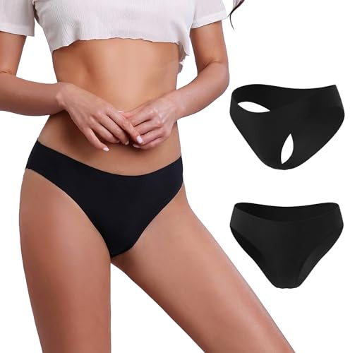 Period Pants for Women Swimming, 4Ply Leakproof Traceless Bikini Menstrual Swimwear Bottoms for Girls Teens, Super Absorbent Quick Dry Swim Shorts for Beach Pool