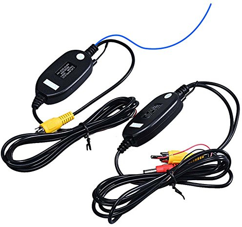 2.4 GHz Wireless Vídeo Carmedien RCA Video transmisor Receptor Kit para Monitor Marcha Atrás Coche Receptor CAM DVD GPS Auto Radio Player Módulo Adapte Trigger