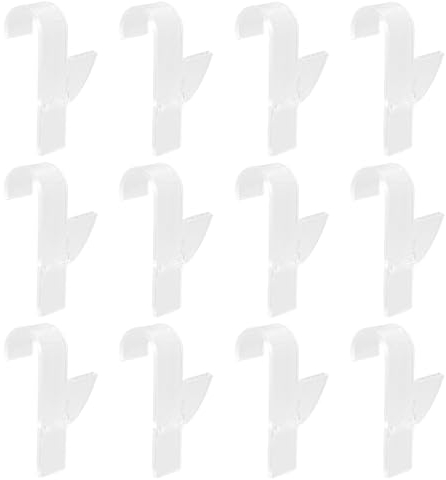 Lot de 12 crochets transparents pour radiateur de salle de bain, crochets pour radiateurs en plastique, porte de salle de bain, porte-manteau mural pour peignoir, vêtements et serviettes, pour tous