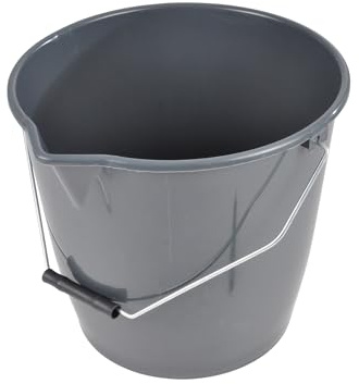 Homéa, Plasthink med pip och handtag i metall 12L antracit