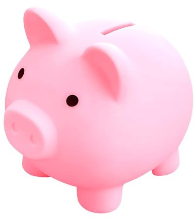 GGTTNRT Piggy Banks For Kids Adults, Cute Coin Cash Money Box For Kids, for Room Decoration, Family and Friends Gift (Pink)