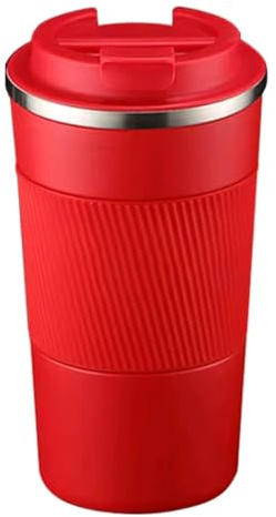 Senshuomy Travel Mug,Insulated Coffee Cup with Leakproof Lid(Red/510ml) | Reusable Coffee Cups Travel Cup,Stainless Steel thermaol Mug for Hot Cold Drinks