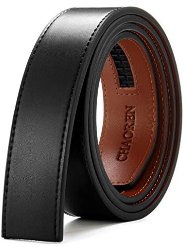 CHAOREN Herren Gürtel Ohne Schnalle, Ratsche Automatik Gürtel für Männer 35mm Breit Ledergürtel
