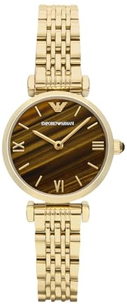 Emporio Armani Damen 28 mm Goldton Edelstahl Uhr, AR11703