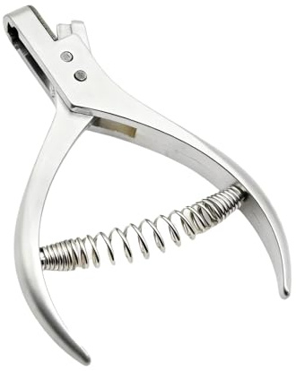 LifgWas Pinza da intaglio in acciaio inossidabile, pinza perforatrice a U per carta e tessuto, pinza da cucito per segnare modelli, forza di taglio 45N, strumento da sarto, 10 x 7 cm