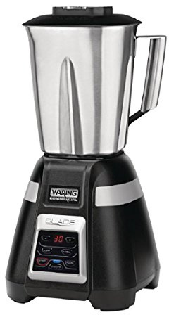 Waring 750 W Blade Bar Blender with 1.4 Litre Stainless Steel Jug - BB340SK, Black, Dual Speed, Programmable, Electronic Touchpad, Commercial Grade Blender, Blends Hot or Cold Ingredients, CP849