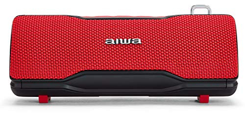 Aiwa BST-500RD TWS Red Portable Stereo Bluetooth Speaker for Android or iPhone
