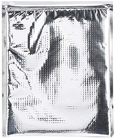 3 Types 5PCS Aluminum Foil Insulated Bag, Thermal Cooler Bag Food Storage Insulated Sandwich Bags Reusable Thermal Snack Camping Picnic Grocery Hot & Cold Pouch (30 * 35cm)