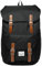 VASCHY Rucksack Herren Damen, Wasserabweisend Vintage 15.6 Zoll Daypack Schulrucksäcke Mädchen Jungen Teenage für Reisen Arbeit Täglicher Gebrauch Schwarz