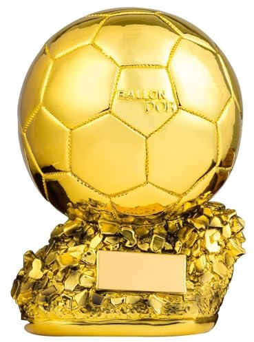 LNGODEHO Goldener Ballon, Fußball-Trophäe, Souvenir, Souvenir, Athleten-Weltmeisterschaft, Gedenkpreis, Fan-Geschenk, Heimdekoration (20,8 cm)