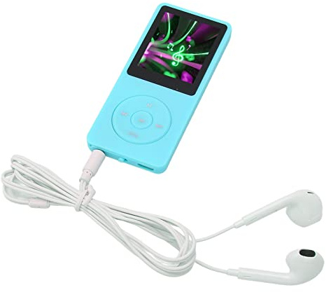 8 GB MP3 MP4-spelare, 1,8-tums Skärm Klassisk MP3-spelare, 8 GB Minne 64 GB Utbyggbar 30 Timmars Uppspelning Multifunktions Sportmusikspelare (Blå)