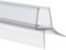 Gedotec Duschtürdichtung 135° | 1 Stück | Glasbodendichtung mit seitlicher Duschlippe | Länge: 800 mm | Duschdichtung 6 mm - 8 mm | Türbodendichtung PVC wasserabweisend | Duschkabine Dichtung Duschtür