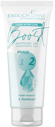 ENDLICH OHNE Tattooentfernung - Pflege für laserbehandelte Haut - Phase 2 / Boost - Laser Aftercare - 75ml