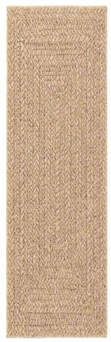 Tapis ZIZUR 80x250 cm aspect de jute intérieur et extérieur