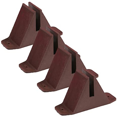 YARNOW 4piezas Base para Valla Pequeña De Plástico Resistente Soporte Anticaída para Jardín y Huerto De Unidades Accesorio para Cerramientos Exteriores