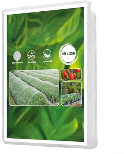 Red de jardín con material de malla duradero para cubierta de plantas y protección contra insectos, adecuada para verduras, frutas, flores y jardines al aire libre (3 m x 6 m)