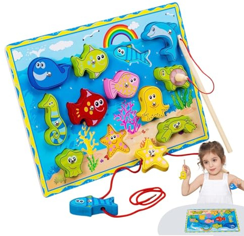 Gioco Di - 27 Cm, Selezione Sensoriale Dei Colori Della | Sviluppo Precoce - Animali Multifunzionali Da Infilare | Giocattolo Educativo Per La Motricità Fine | 2 Colori Per Bamb