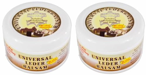 BIMARTSHOP Bálsamo Universal para Piel DE Cuero – Pack de 2 x 250 ml – con Cera de Abejas – Cuidado, Nutrición y Protección para Ropa, Calzado y Tapicería
